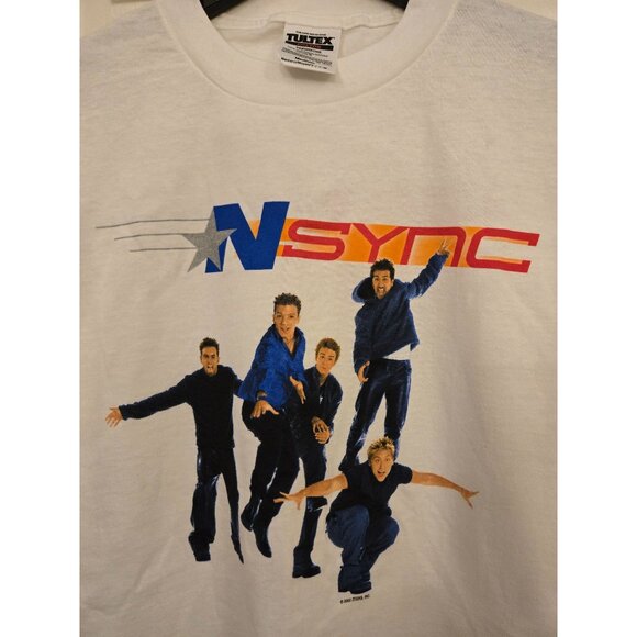 Vintage NSYNC Boy Band Tee Size M 90's Retro Loved!! - Picture 2 of 4